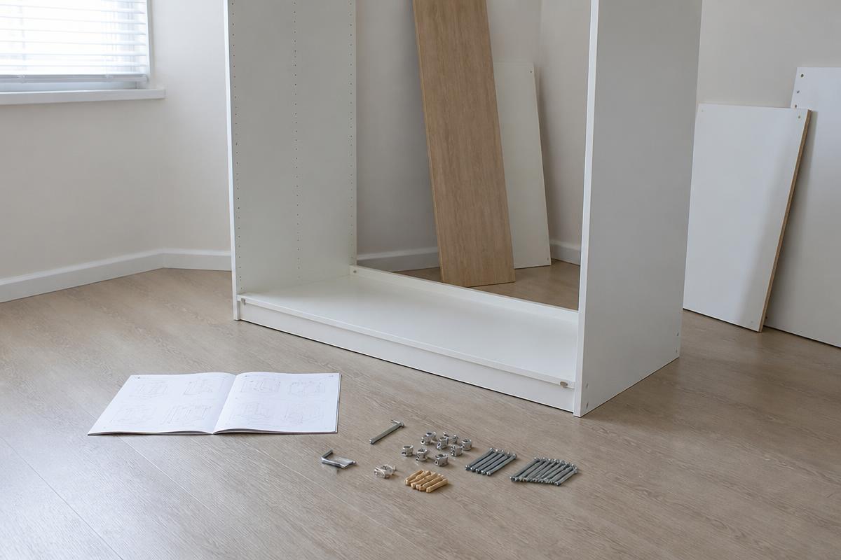 Montage von Bauteilen